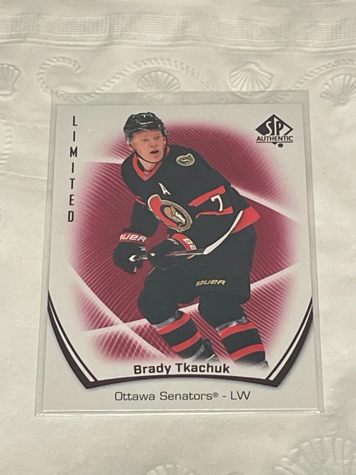 2021-22 SP Authentic Limited Red #46 Brady Tkachuk - Ottawa Senators - Image 1 of 1