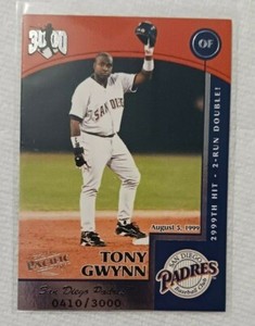 1999 Pacific Omega Hit Machine 3000 #18 Tony Gwynn /3000 San Diego Padres