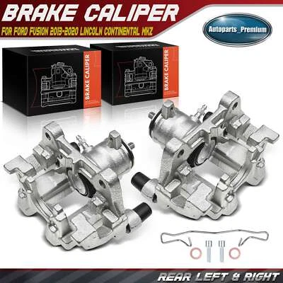 2x Pinza de freno trasera con soporte para Ford Fusion 2013-2020 Lincoln Continental Foto 1 de 4