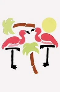 Flamingos GelGems Window Clings Small Bag - Picture 1 of 1