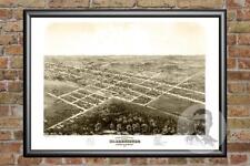 Old Map of Warrensburg, MO from 1869 - Vintage Missouri Art, Historic Decor