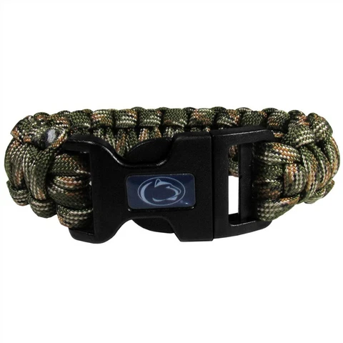 Penn State Nittany Lions Paracord Survival Bracelet Jewelry Strap NCAA College Cover