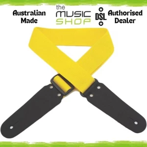 Australian Made DSL 2" Polypropylene (Poly) Guitar Strap, Yellow - 50POLY-YELLOW - Picture 1 of 2