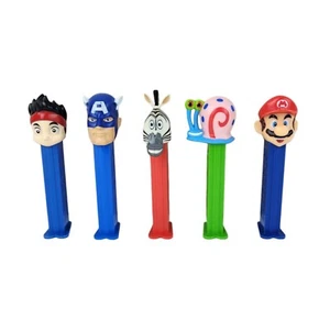 PEZ Dispenser Bundle inc Marvel, Super Mario, Spongebob Squarepants & More - Imagen 1 de 5