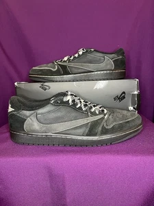 Jordan 1 Low OG SP x Travis Scott Black Phantom UK 9 - Picture 1 of 5