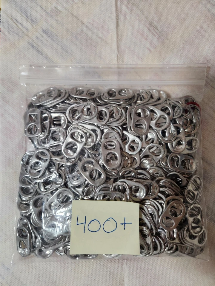 400+ Aluminum Can Pull Tabs from Soda/Other Cans FREE SHIPPING, Arts and Crafts - Image 1 of 1