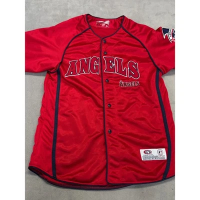 Los Angeles Angels Red Baseball Jersey "Angels" "American" MLB "True Fan" L/G - Image 1 of 4