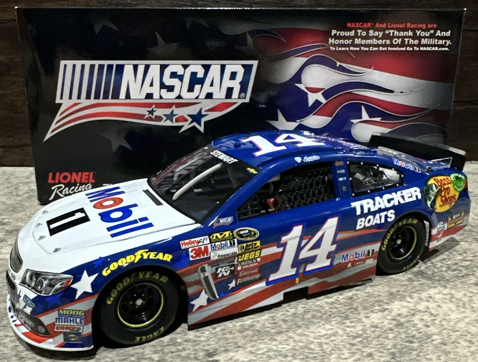 Chevrolet Impala 2014 Tony Stewart Mobil 1 Salutes 1/24 acción Nascar diecast Foto 1 de 4