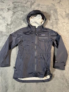 Patagonia Jacket Kids Small 7-8 Blue H2No Waterproof Hooded Rain Coat Outdoor - Picture 1 of 15