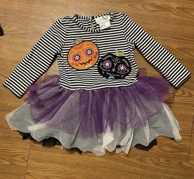 Emily Rose Niñas Pequeñas Halloween Manga Larga Camisa Tutú Vestido Talla 18 Meses Foto 1 de 4