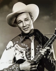 Fotografía publicitaria vintage Roy Rogers Western repro - Imagen 1 de 1