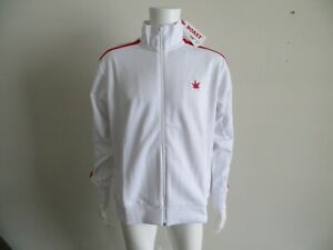 BOAST WARM UP JACKET - COLOR WHITE -  NEW WITH TAGS - BEAUTIFUL - MEN'S LARGE