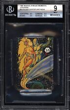 1987 Marvel Magic Moments Stickers Silver Surfer Nova BGS 9 w 3 9.5s POP 1