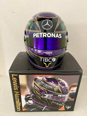LEWIS HAMILTON ABU DHABI 2020 MINI BELL HELMET - SIZE 1:2 🇬🇧 - Immagine 1 di 4