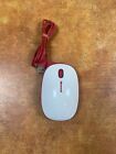 Microsoft USB Express Wired Mouse - Red/White 1480 USED 