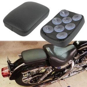 Motorcycle Rear Passenger Pillion Pad 8 Suction For Honda Shadow Rebel 750 1100 - Picture 1 of 11