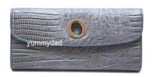 OROTON RAISA SLIM CLUTCH LEATHER WALLET IN GARNET CROC BNIB RRP$215 - Bild 1 von 6