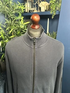 Hugo Boss Full Zip Jumper Jacket Navy Blue Mens Medium Terraces Casuals - Picture 1 of 6