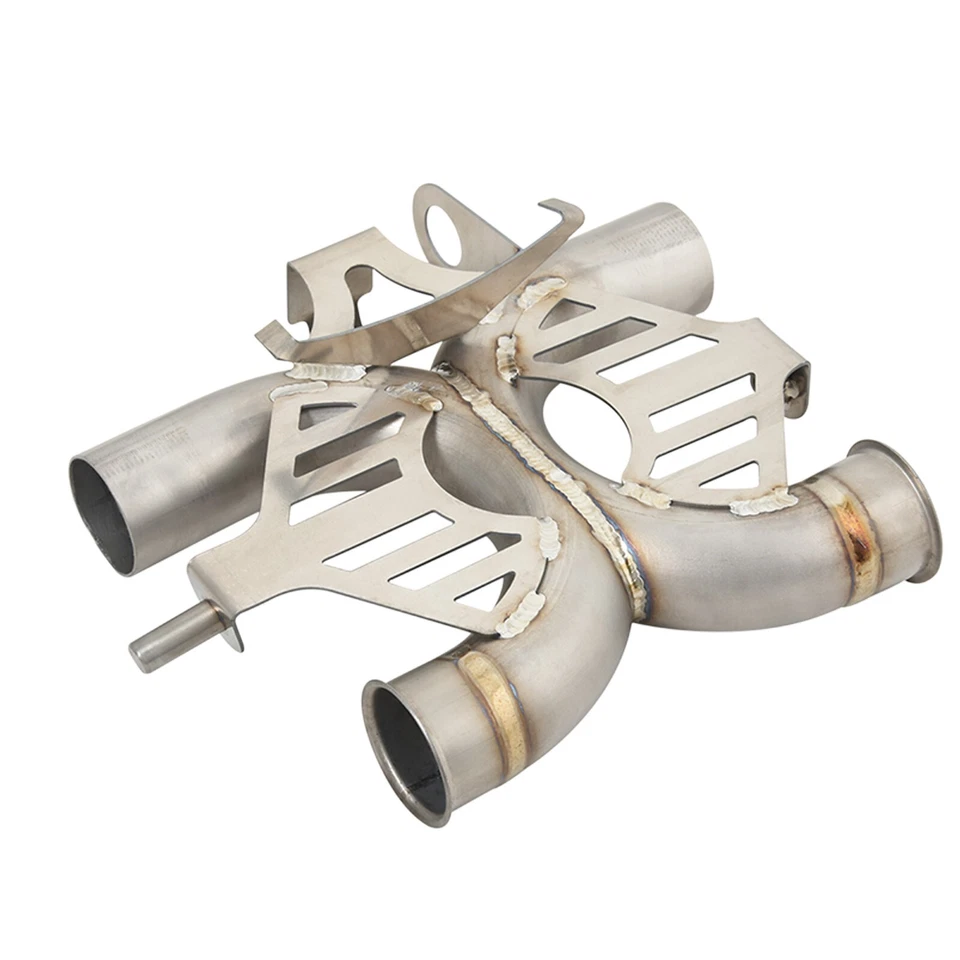 Modified Exhaust Mid Link X-Pipe Fit for Triumph Thruxton 1200R 2016-2019 Foto 1 de 4