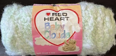 Red Heart BABY CLOUDS Yarn SERENE GREEN #9628, 6 oz. -One Skein - Image 1 of 4
