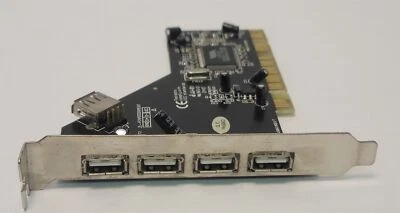 Via UW-41U2PCI-A01 PCI Controller Card , USB 2.0, 5-Port - Image 1 of 4
