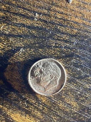 2017 D Roosevelt Dime Chip Bleeb Error - Image 1 of 4