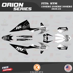 Graphics Kit for KTM 150EXC, 250EXC, 300EXC (2020-2023) Orion - WHITE - Bild 1 von 6