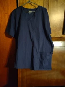 2 Medical Shirts 2XL Scrub Shirt V Neck Short Sleeve & Scrubstar Ultimate - Picture 1 of 5