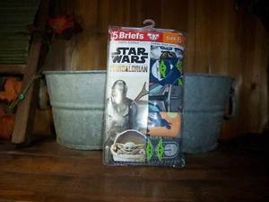 STAR WARS BOYS UNDERWEAR BRIEFS 5 PACK SIZE 6 COTTON MOVIE GRAPHICS DESIGN NEW - Picture 1 of 1