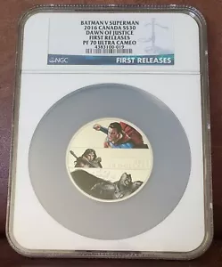 2016 NGC PF 70 Ultra Cameo CANADA 2oz Silver $30 "DAWN OF JUSTICE" 1st Release - Picture 1 of 4
