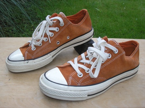 Sneaker originali CONVERSE Chucks LO taglia 39 arancione vera pelle!!!