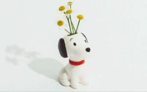 Vaso Snoopy Snoopy Museum Limited vaso di fiori 7 cm 5,5 pollici Giappone nuovo - Foto 1 di 3