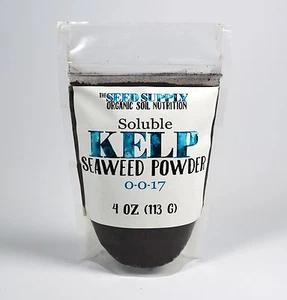 4 Ounces Soluble Kelp Seaweed Powder Organic Fertilizer Soil Amendment Potassium - Picture 1 of 4