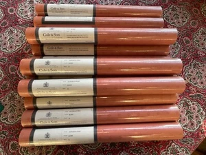 12 rolls Cole & Son Victorian Star Wallpaper - red 55/3016, all Batch D - Picture 1 of 3