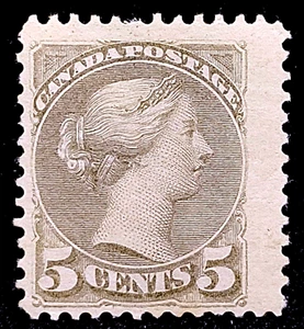 MATT'S STAMPS SCOTT CANADA #42, 15-CENT GRAY 1888-1897 ISSUE MH, CV$275 - Picture 1 of 3