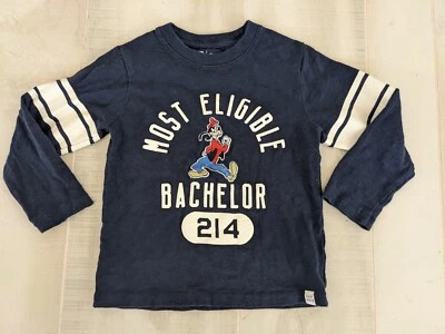 Camiseta Disney Gap Most Elegible Soltero L/S Bordada Goofy Niños Talla 4T Foto 1 de 4