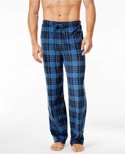 $60 Club Room Pajama Blue Green Plaid Fleece Lounge 2 Pack Pants Sleepwear M - Picture 1 of 4