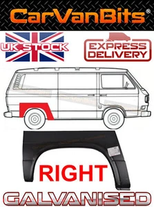 PARA VW TRANSPORTER T3 79-92 ARCO DE RUEDA TRASERO PANEL DE REPARACIÓN GUARDABARROS DERECHO - Imagen 1 de 5