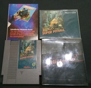 Super Pitfall (Nes)(1987) 5 Screw Version w Manual &Nintendo Power Ad. Free Ship - Picture 1 of 16