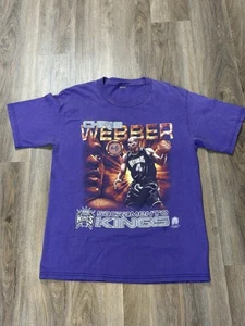 Vintage Chris Webber Shirt Mens Large Purple Sacramento Kings Basketball - Picture 1 of 7