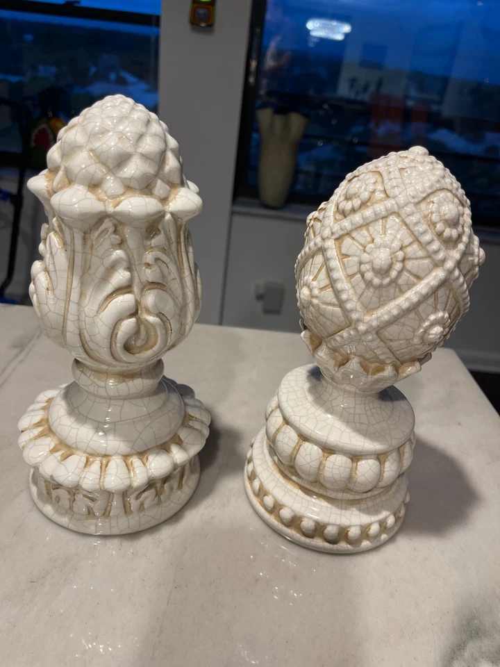 Juego de 2 acabados decorativos de porcelana vintage Foto 1 de 1