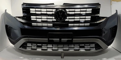 Conjunto de parachoques delantero Volkswagen Atlas 2021-2023 sin sensor de estacionamiento *P2P2* OEM azul Foto 1 de 4