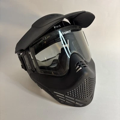 V-Force Armor Field Vision Anti-Fog Paintball Mask with Visor - Black - Image 1 of 4