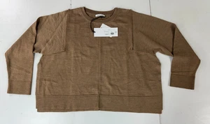 HANA SAN NWT $365 Brown Oleg Relaxed Fit Sweater Size XS - Picture 1 of 5