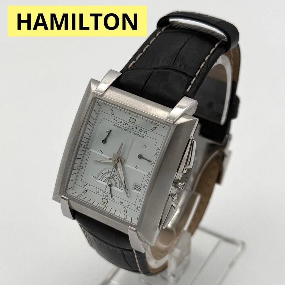 Мужские кварцевые часы-хронограф Hamilton Trent H304120 нержавеющая сталь серебро - Изображение 1 из 4