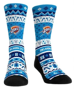 Rockem Socks OKLAHOMA CITY THUNDER Tacky Sweater SZ. X-XL 9-13 - Picture 1 of 1