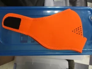 COLD Public Safety HIGH VISIBILITY ORANGE HALF FACE MASK NEOPRENE REVERSE BLACK - Picture 1 of 12