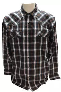 Mens Large MOON SHINE SPIRIT by Brad Paisley Plaid Western Shirt - Picture 1 of 10