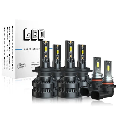 For Kia Soul EV 2015 2016 2017 Combo H7 H7&9006 LED Headlight Fog Light Bulbs - Image 1 of 4