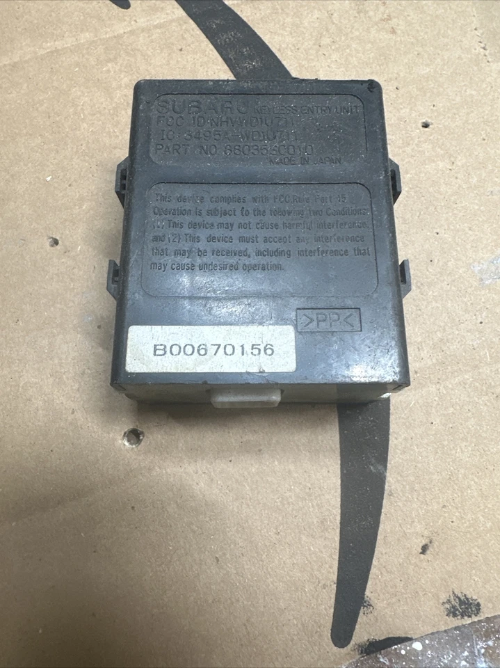 2008-2014 Subaru Impreza WRX Wagon Keyless Entry Unit Module 88035SC010 OEM - Image 1 of 1
